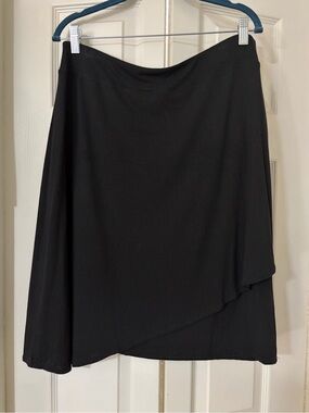Black J. Jill Double Layer Skirt